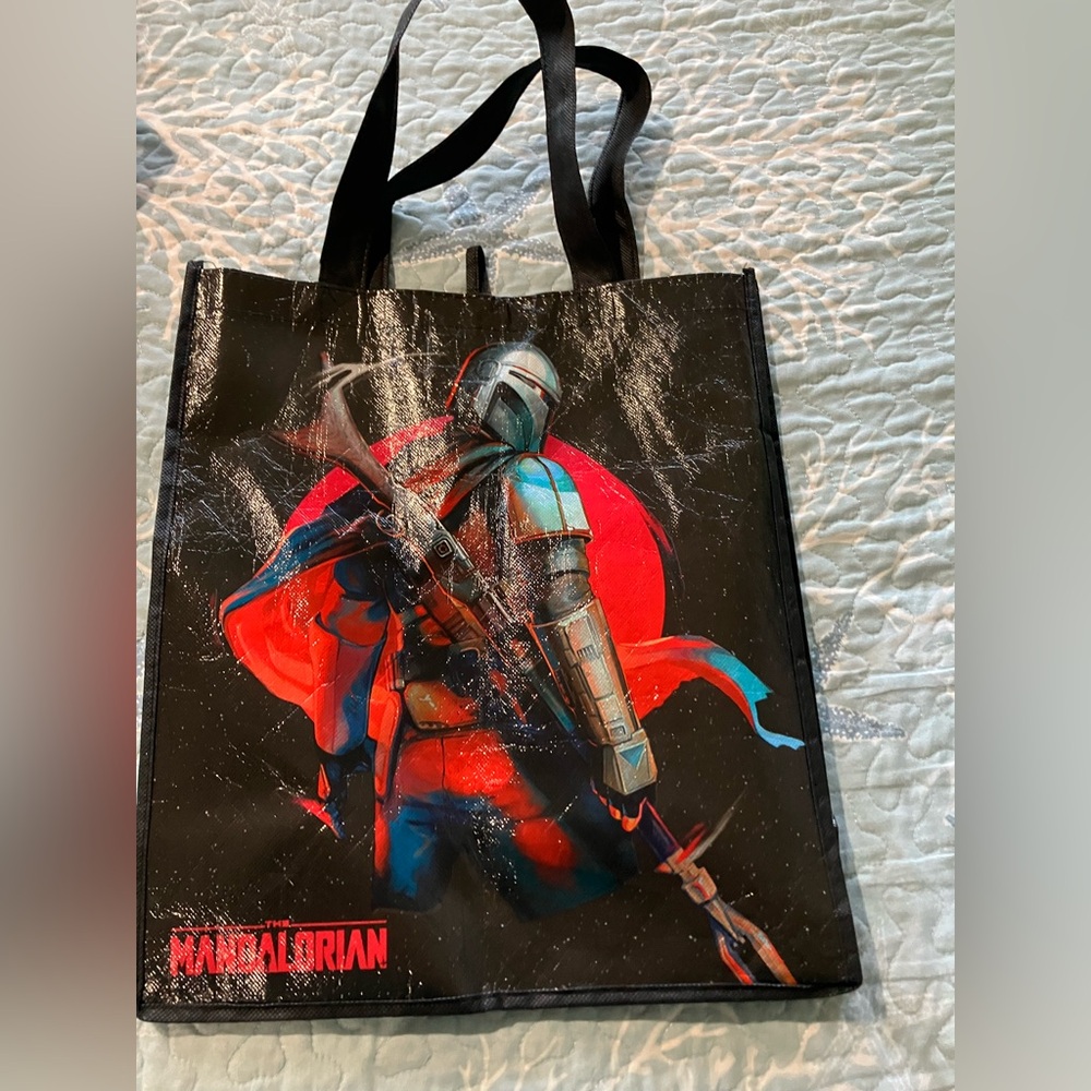 🧨Mandalorian plastic shopping bag w/double handles